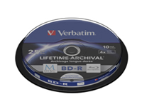 Verbatim M-Disc - 10 x BD-R - 25 GB 4x - ink jet printable surface - spindle