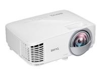 BenQ MW809STH - DLP projector - portable - 3D - 3600 ANSI lumens - WXGA (1280 x 800) - 16:10 - 720p - short-throw fixed lens