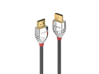 Lindy Cromo Line - HDMI cable with Ethernet - HDMI male to HDMI male - 1 m - triple shielded - grey - 4K support