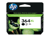 HP 364XL - High Yield - black - original - ink cartridge - for Deskjet 35XX; Photosmart 55XX, 55XX B111, 65XX, 65XX B211, 7510 C311, B110, Wireless B110