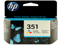 HP 351 - 3.5 ml - colour (cyan, magenta, yellow) - original - ink cartridge - for Officejet J6415; Photosmart C4382, C4450, C4470, C4472, C4524, C4585, C5225, C5275, C5288