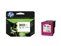 HP 302XL - High Yield - colour (cyan, magenta, yellow) - original - ink cartridge - for Deskjet 11XX, 21XX, 36XX; Envy 451X, 452X; Officejet 38XX, 46XX, 52XX