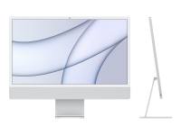 Apple iMac with 4.5K Retina display - All-in-one - M1 - RAM 8 GB - <I>Silver</I> - SSD 256 GB - M1 8-core GPU - GigE - WLAN: Bluetooth 5.0, 802.11a/b/g/n/ac/ax - macOS Monterey 12.0 - monitor: LED 24" 4480 x 2520 (4.5K) - keyboard: UK 