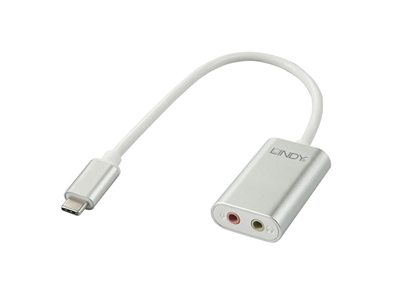 Lindy Audio Adapter - Sound card - USB-C
