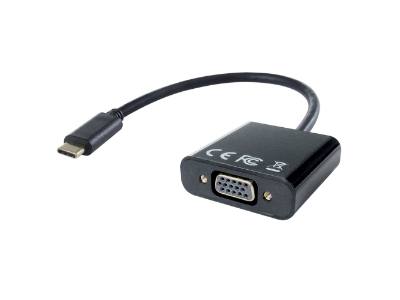 USB-C to VGA Female Adapter (active) high quality video output from your USB Type C device such as smartphones, tablets, and laptops to your VGA display.